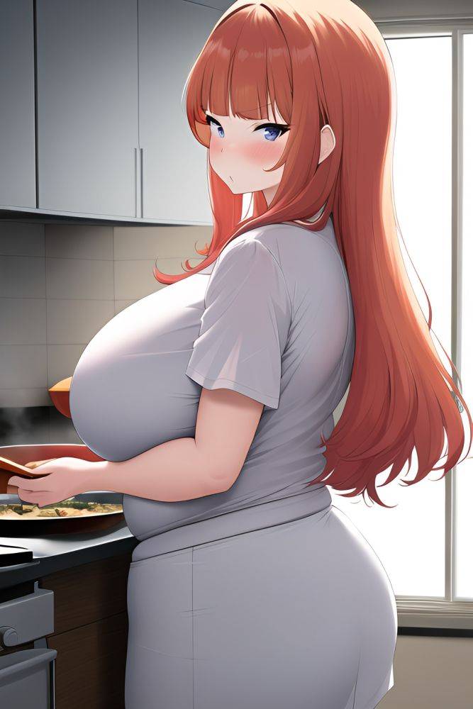 Anime Chubby Huge Boobs 60s Age Serious Face Ginger Slicked Hair Style Light Skin Film Photo Underwater Back View Cooking Schoolgirl 3664160726606630807 - AI Hentai - #main