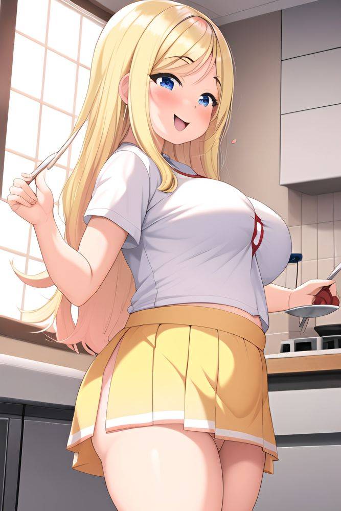 Anime Chubby Small Tits 40s Age Happy Face Blonde Straight Hair Style Light Skin Illustration Hospital Front View Cooking Mini Skirt 3664640046939565551 - AI Hentai - #main