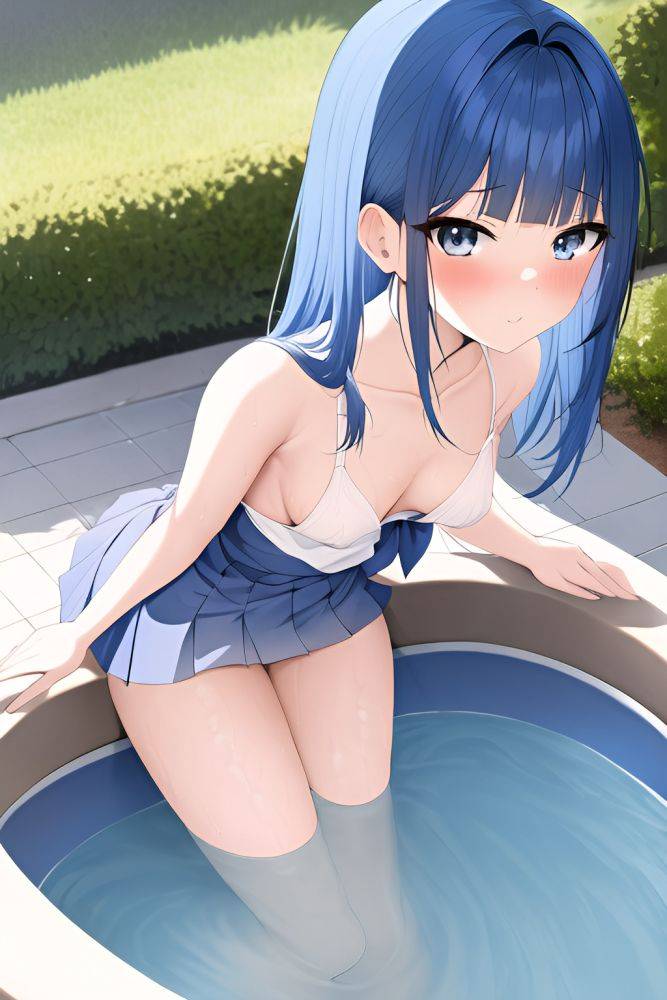 Anime Skinny Small Tits 18 Age Orgasm Face Blue Hair Slicked Hair Style Light Skin Vintage Oasis Close Up View Bathing Schoolgirl 3665181210866501418 - AI Hentai - #main