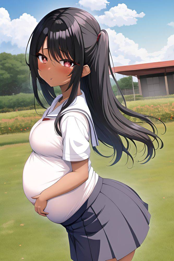 Anime Pregnant Small Tits 80s Age Ahegao Face Black Hair Slicked Hair Style Dark Skin Crisp Anime Meadow Side View Yoga Schoolgirl 3665188940031772271 - AI Hentai - #main