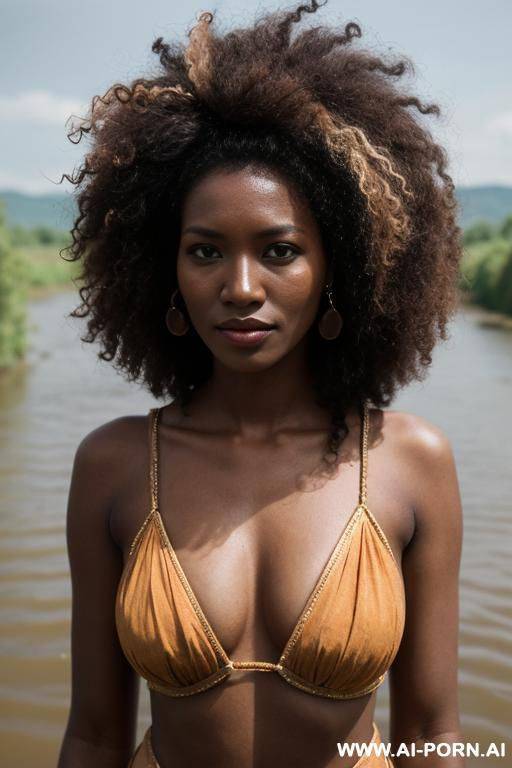 maniq tribe woman​, flash​ pussy​, tapi river, vintage, curly​ hair, dark​ skin​ - #main