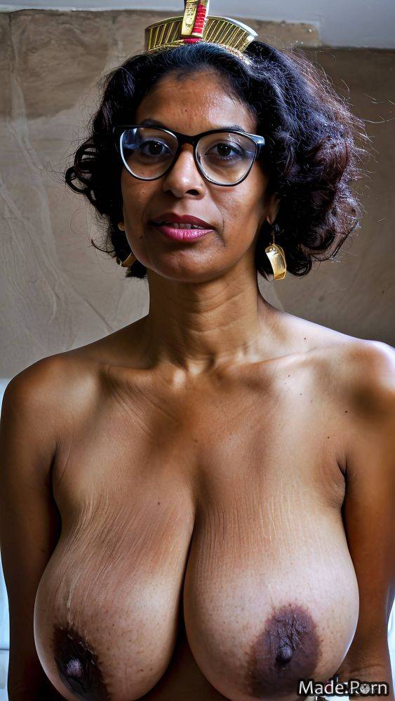 Glasses close up woman egyptian huge boobs photo saggy tits AI porn - #main