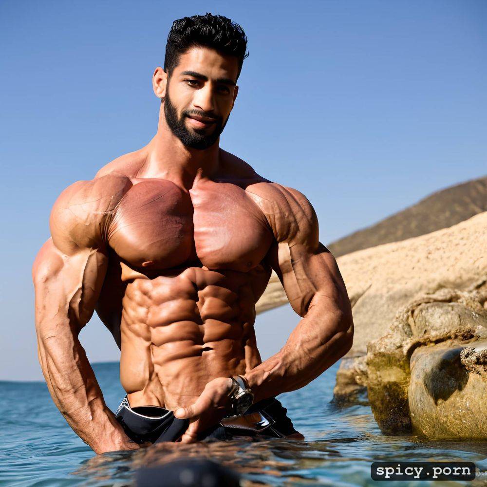 masterpiece, caucasian ethnicity, lebaneese, bodybuilder, lean body - #main