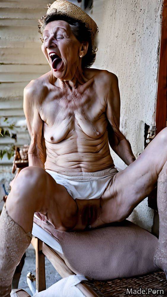 Screaming 90 lesbian made open mouth AI porn - #main