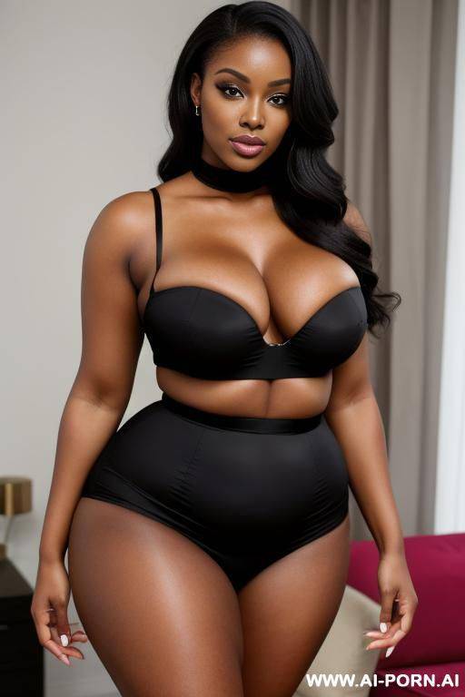 gorgeous black woman with a waist and voluptuous body - #main