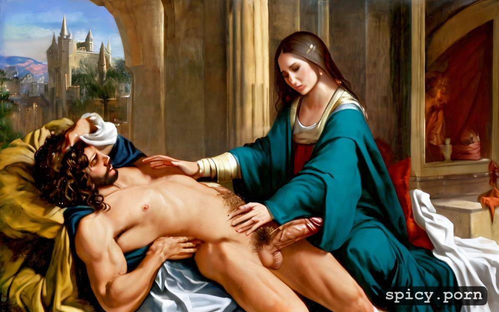 jesus having sex with mary magdalene, realistic, dick in pussy - #main