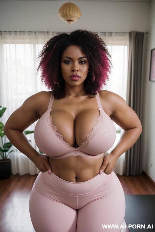 huge boobs, gigantic boobs, afro, milf, in home, thick thighs, angry, house brazil - #main