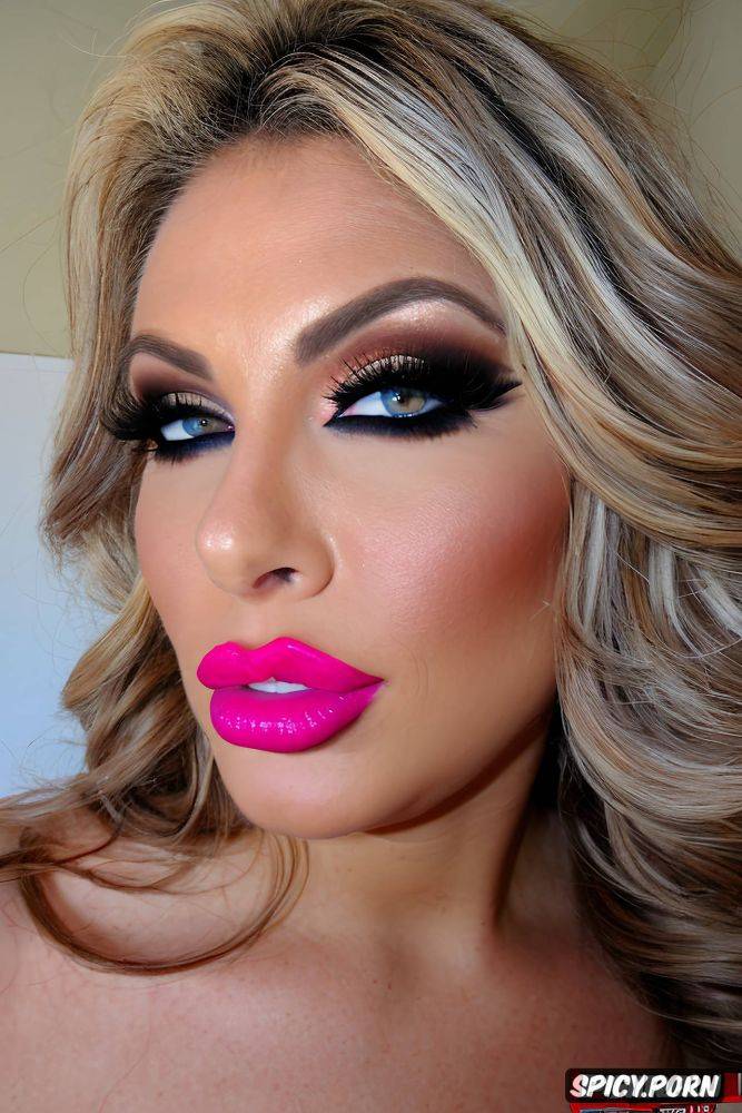 huge plump lips, pov, glossy lips, pink lipstick, emphasis on lips - #main