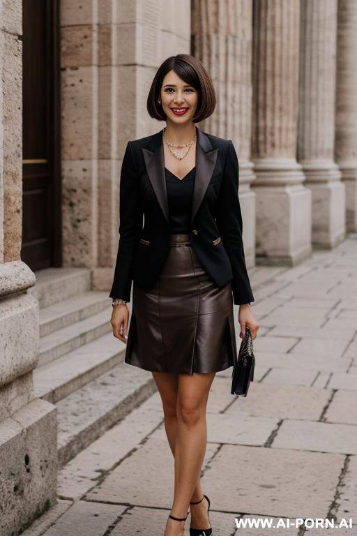 rome papal church outside jacket and skirt necklace and earrings - #main