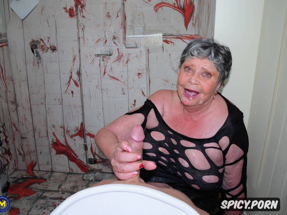 old zombie grandmothers, tremendous cum on tits, first person pov - #main