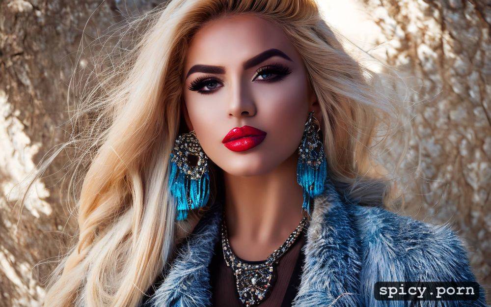 she has purple lipstick, singer era istrefi from maldover, glossy image - #main