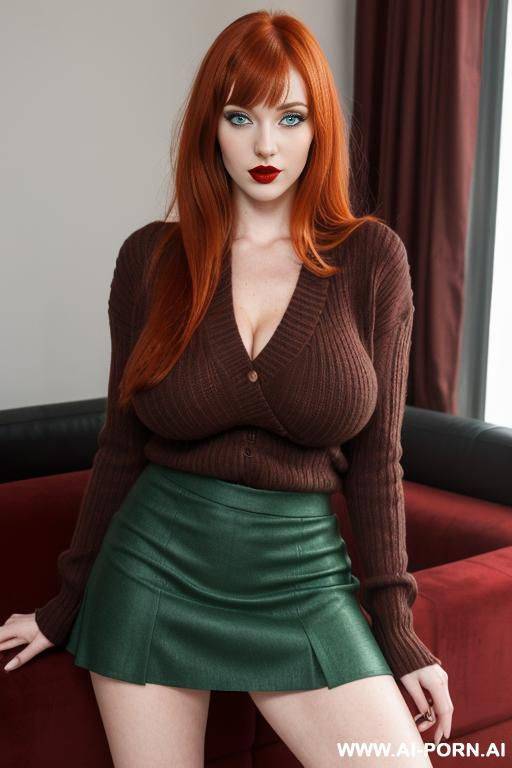 (((huge gigantic boobs))), dark red lips, colorful eye makeup - #main