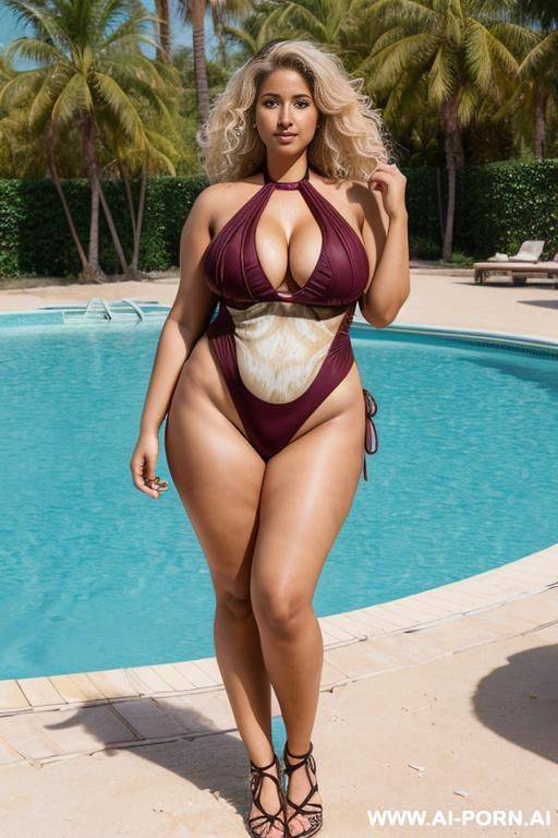 (((monokini))) ((massive thighs)) (((fat))) - #main