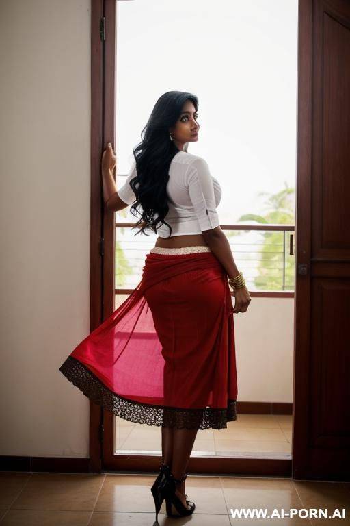 indian woman in skirt - #main