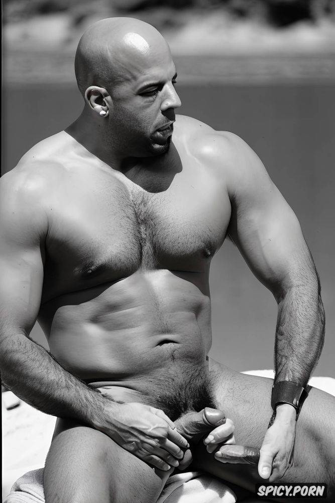 dark haired tattooed 30 year old man vin diesel, face bid erect penis handsome with a beard beautiful muscular pubic muscle very large erect penis on the beach big erect penis xxl - #main