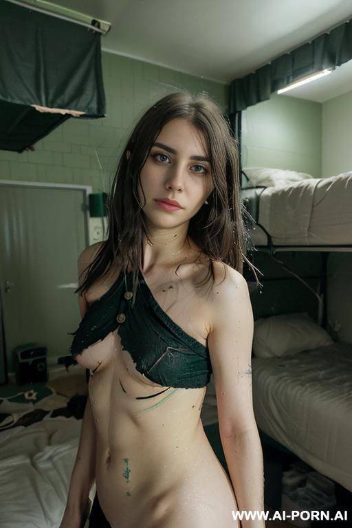 green eyes, shoulder length hair, button nose - #main