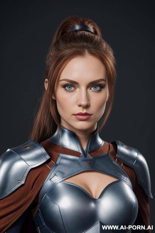 hero woman, armor bodysuit, cape - #main