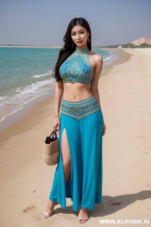 uzbek top model, national clothes - #main