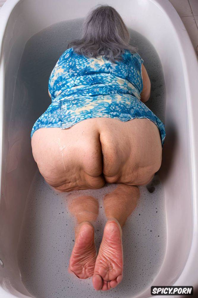 vibrant colors, hyperrealistic, two feet, gigantic saggy ass - #main