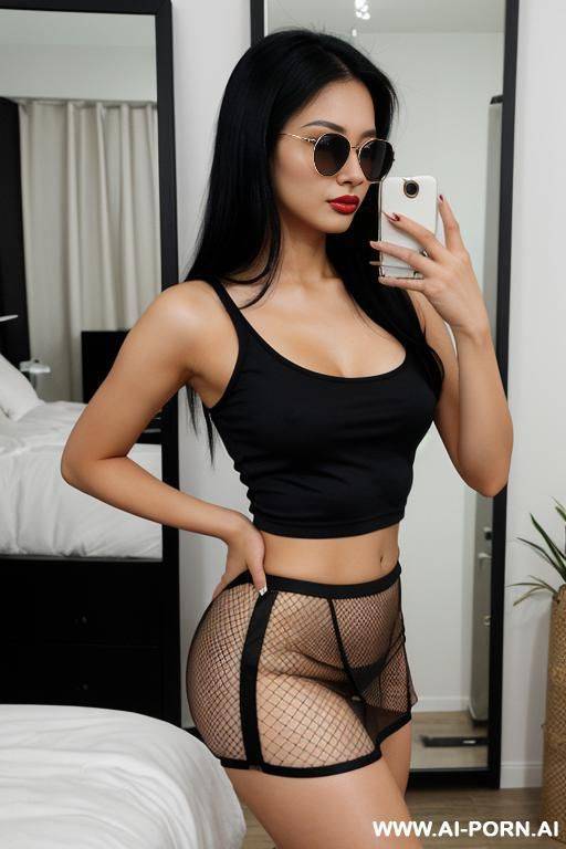 back view, selfie in the mirror - #main