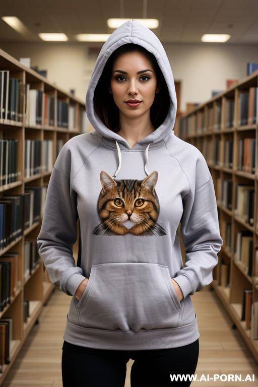 (nerdy woman) (hoodie) (showing hairy pussy) - #main