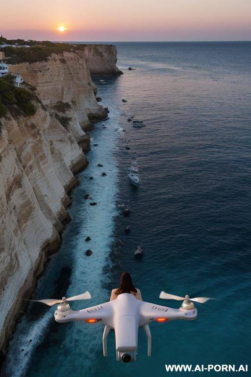 drone above vertical view, milf in the sea on her back, hairy cunt, hairy pussy, hairy vagina - #main