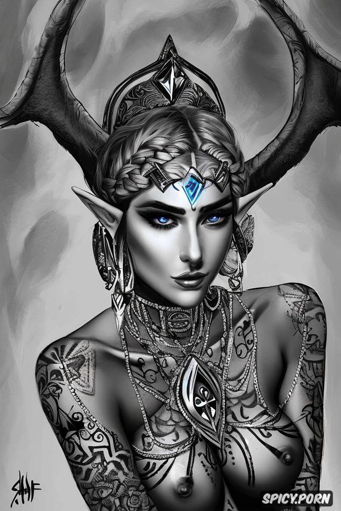 ultra realistic, princess zelda zelda beautiful face young tight outfit tattoos masterpiece - #main