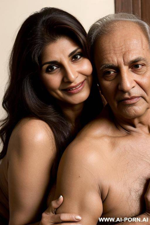 dimple kapadia is hugged and licked by an old man - #main