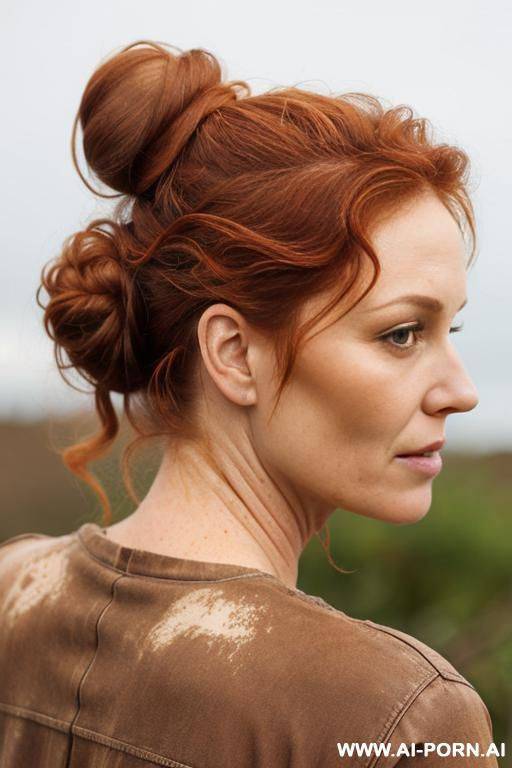 muddy ginger wavy hair - #main