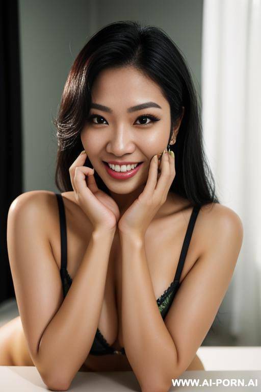gorgeous celebrity, thick lips, beautiful eyes, lush hair, yellow, kpop, (sexy pose) - #main