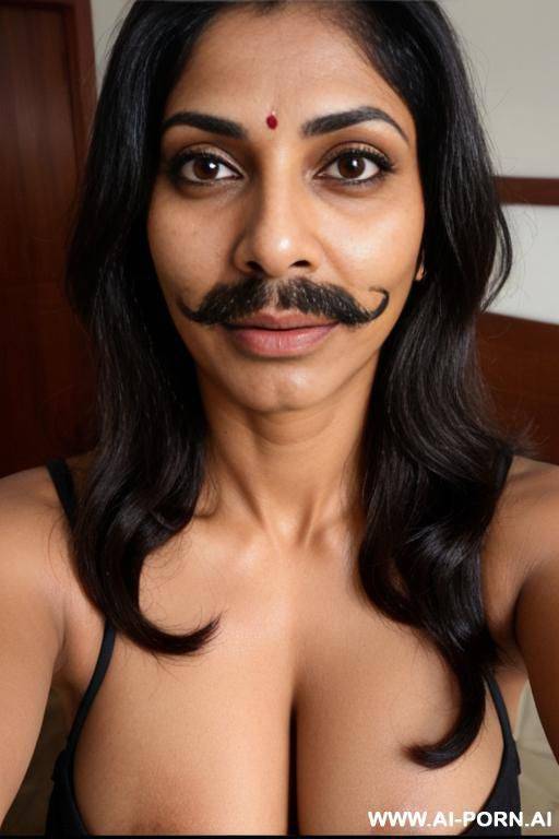 indian milf with a mustache wearing only a hijab with hairy pussy - #main