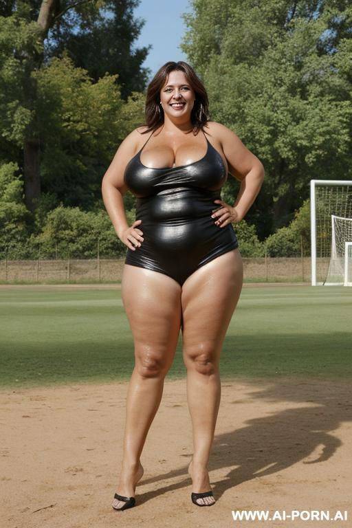 soccer player, smiling, sexually excited, triumph pose - #main
