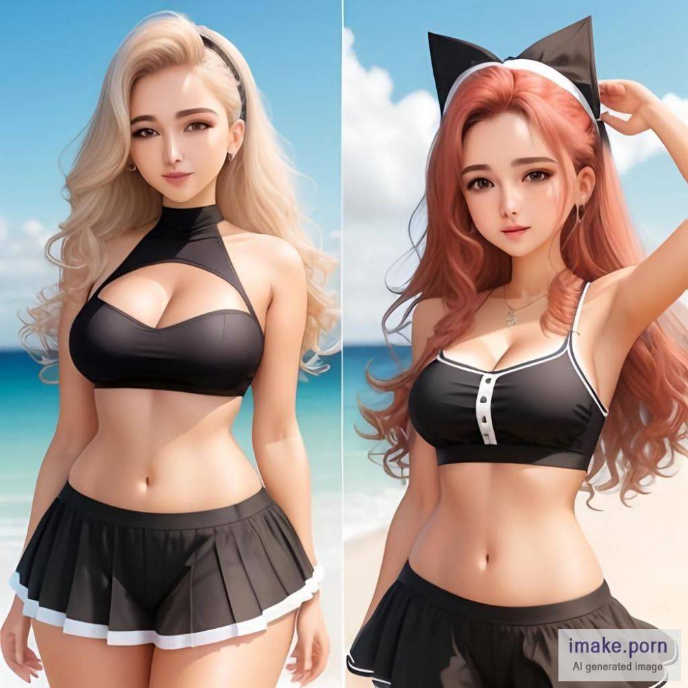Lutadora, academia, roupas mini top, mini saia, cabelos pretos,... - #main