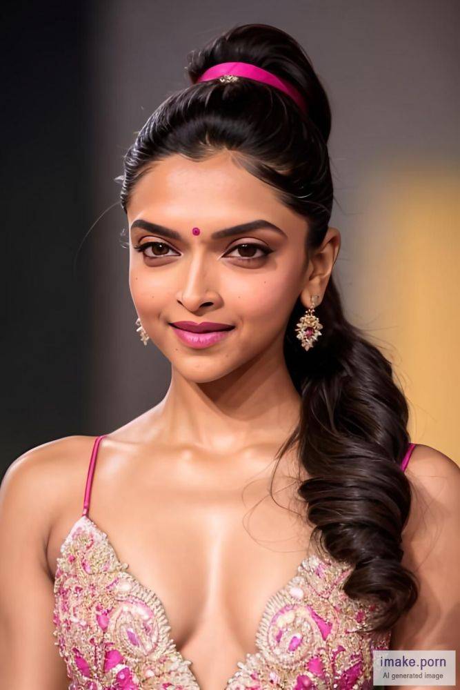indian girl Deepika Padukone in pony tail hair style pony tail... - #main