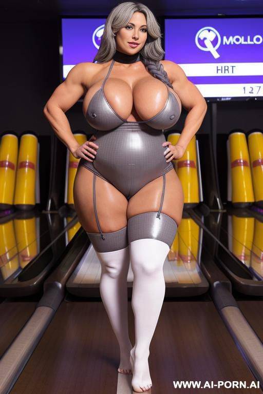 extreme huge bodybuilder bimbo showing full body, large hair, walking at the garden completely naked, barefoot, full body, see feet, visible feet, let her feet be seen, skin color nylon stockings, visible vagina, full body view, full length - #main