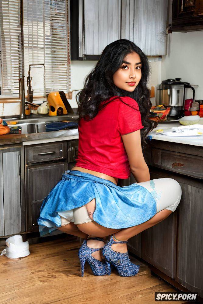 a stunningly beautiful young petite typical gujarati teen in her late teens - #main