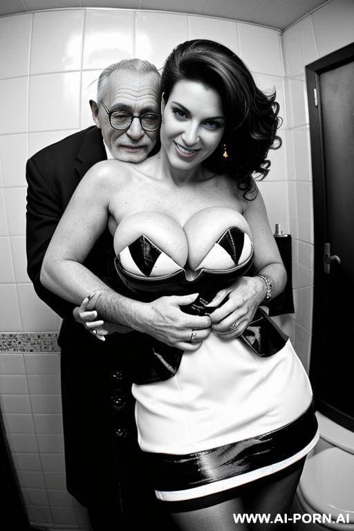 ((((view fish eye lens view)))) ((((view fish eye lens view)))) ((((medium shot)))) ((((hugging lot oldman behind )))) ((((party inside an men bathroom)))) ((((keep same face)))) pretty face italian - #main
