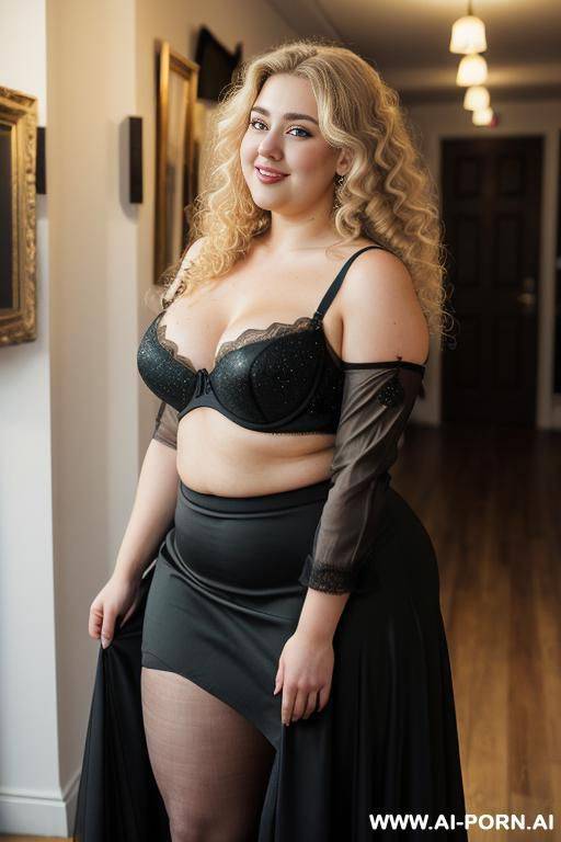 ((( bashful and demure))), (((looking at the floor))), (((no eye contact))), (((long heavy sparkly black skirt))), (((full long black skirt))), (((sheer mesh black bra with lace trim))), (((beautiful - #main
