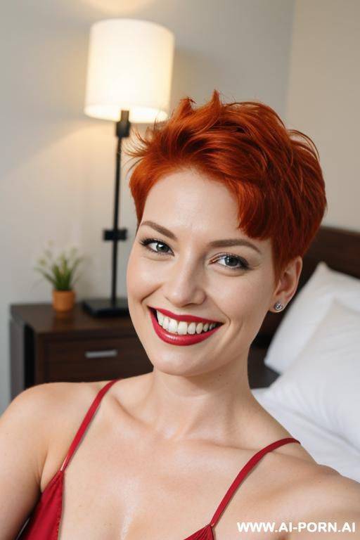 ginger pixiecut, , gystyle on bed - #main