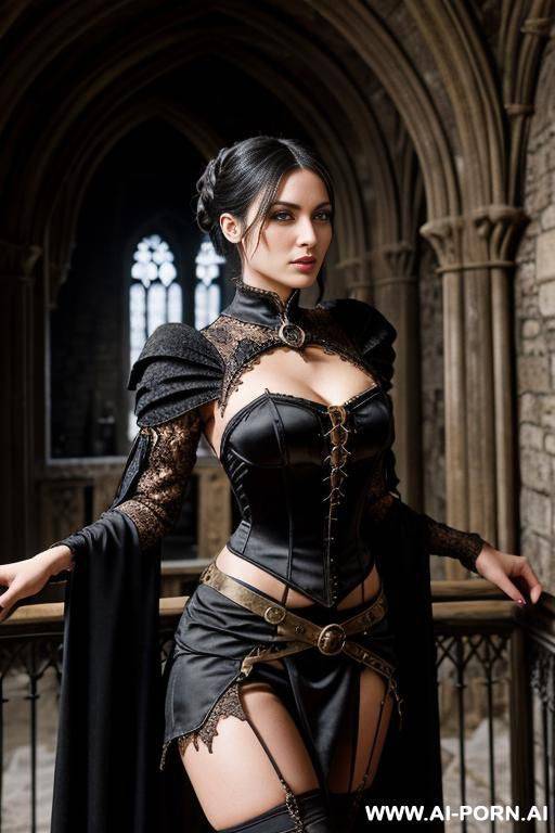 beautiful mage, gorgeous face, large natural sagging tits, innie pussy, skirt lift showing naked pussy - #main