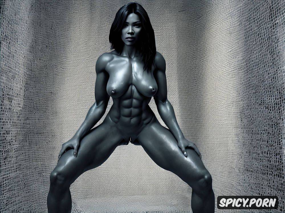 cinematic shot, no clothing, inspired by gemma chan and melissa de sousa - #main