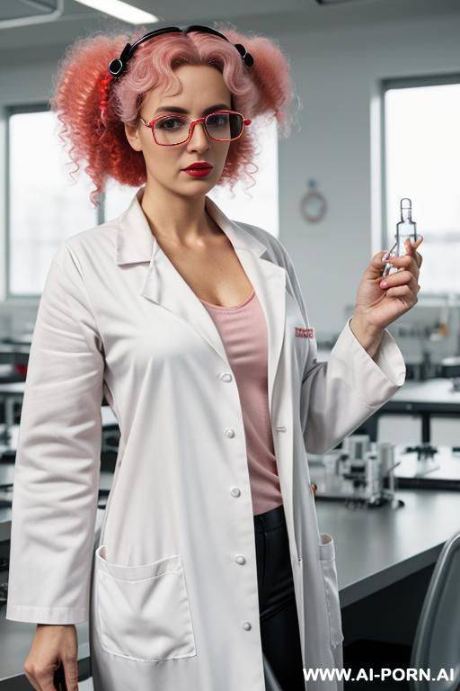 white lab coat science room holding test tube - #main