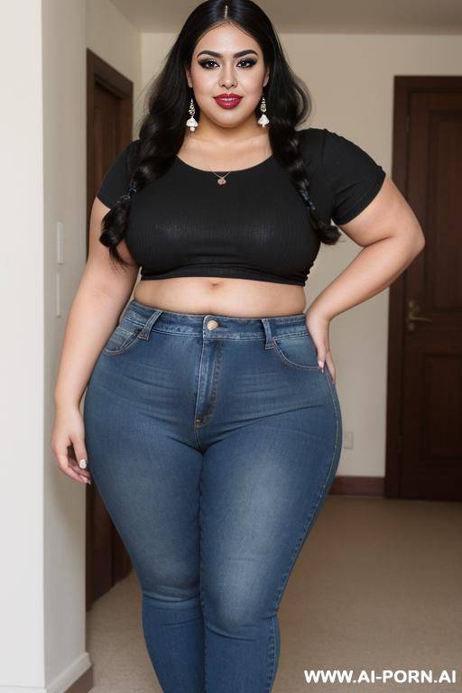hot chicana, huge bloated belly, chola, gorgeous, heavy makeup, hourglass figure, ssbbw, extremely fat, w gain, big hips, round big belly, fat face, tight high rise jeans, rotund - #main