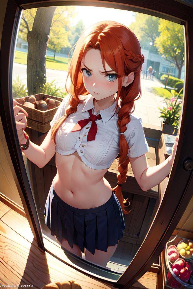Anime Skinny Small Tits 18 Age Angry Face Ginger Braided Hair Style Light Skin Mirror Selfie Cave Front View Gaming Schoolgirl 3665374482621525081 - AI Hentai - #main