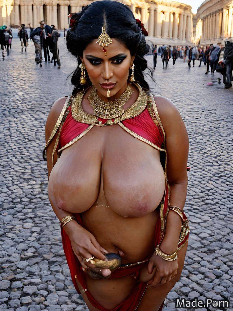 Necklace jewelry roman tamil earrings gigantic boobs fat AI porn - #main