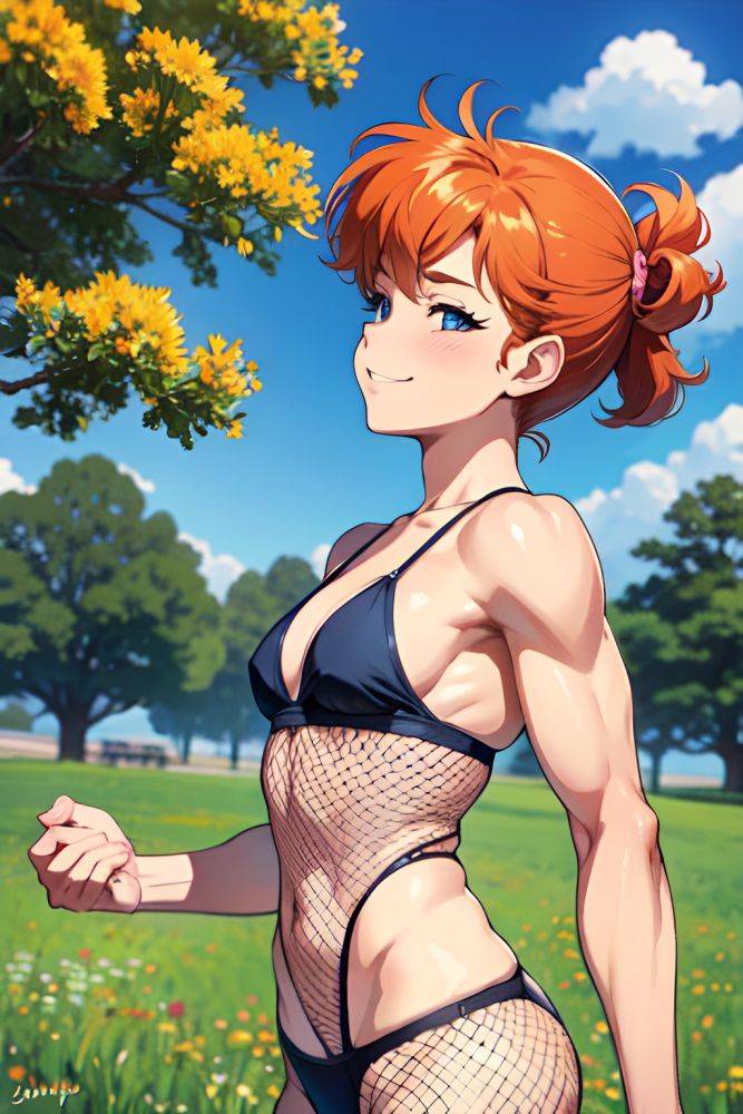 Anime Muscular Small Tits 80s Age Happy Face Ginger Slicked Hair Style Light Skin Warm Anime Meadow Side View Cumshot Fishnet 3667164196014945717 - AI Hentai - #main