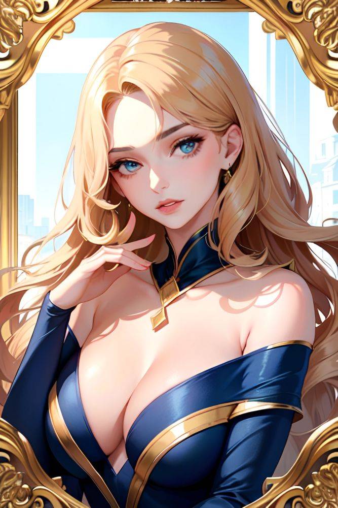 Anime Busty Huge Boobs 30s Age Orgasm Face Black Hair Bangs Hair Style Light Skin Crisp Anime Bus Side View Yoga Goth 3667396126399639003 - AI Hentai - #main