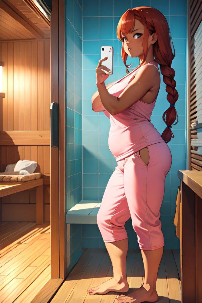 Anime Chubby Small Tits 20s Age Angry Face Ginger Braided Hair Style Dark Skin Mirror Selfie Sauna Side View Working Out Pajamas 3667581668087287940 - AI Hentai - #main
