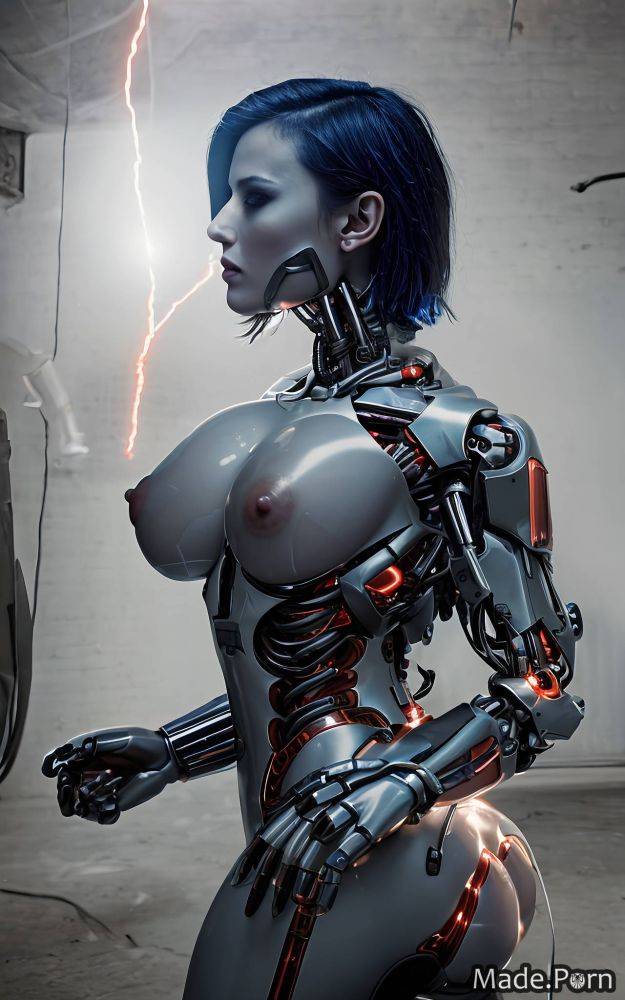 Sci-fi huge boobs veiny dick glass glow bimbo busty AI porn - #main