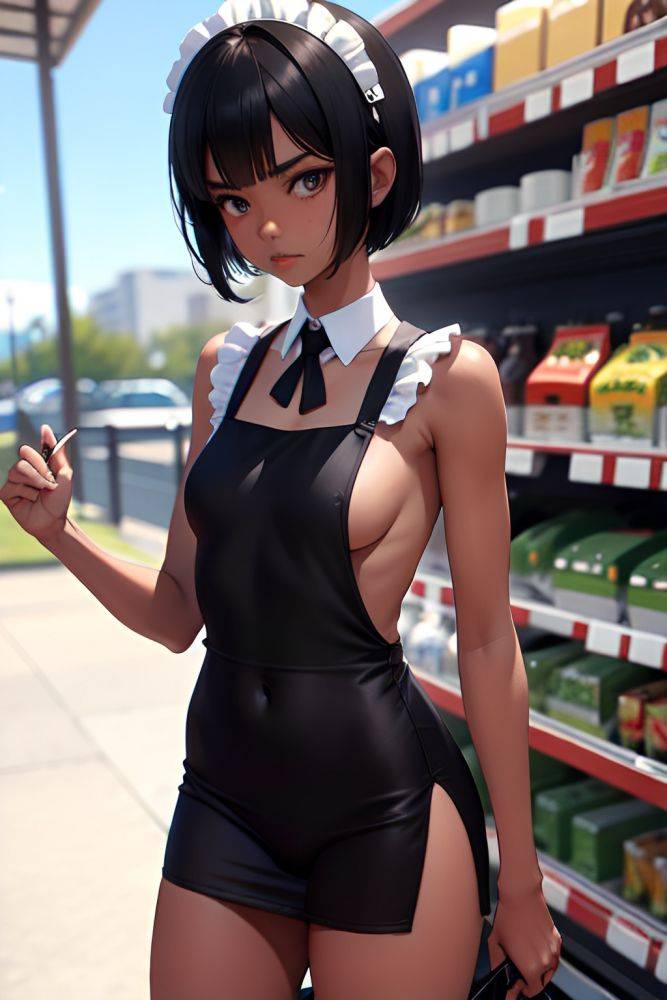 Anime Skinny Small Tits 18 Age Sad Face Black Hair Bobcut Hair Style Dark Skin 3d Grocery Close Up View Working Out Maid 3667929560814178628 - AI Hentai - #main